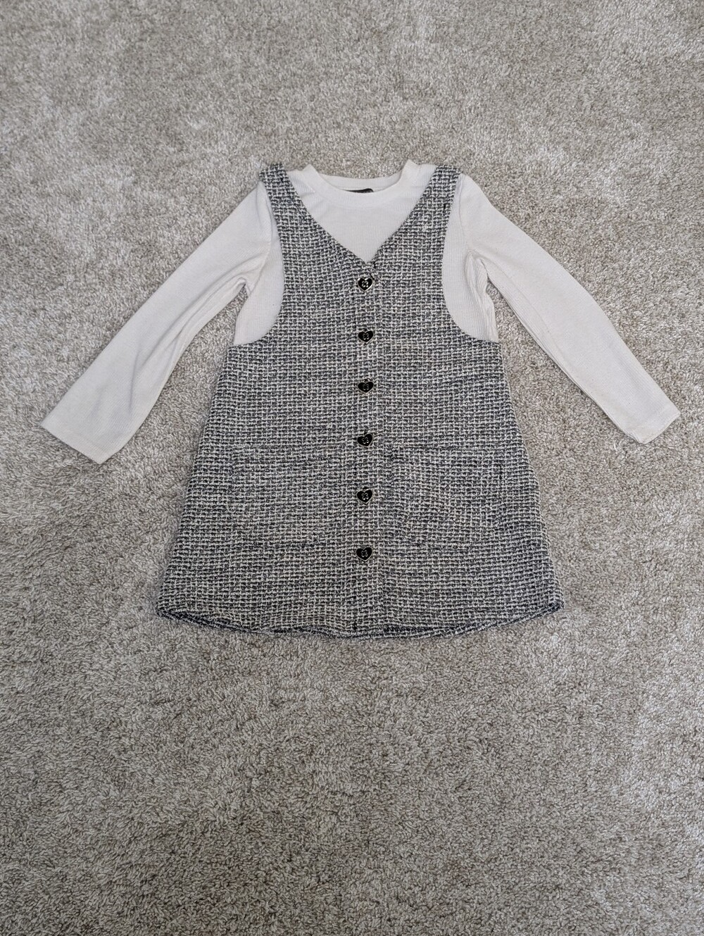 Primark Black and White Dress 3 Year - EUC